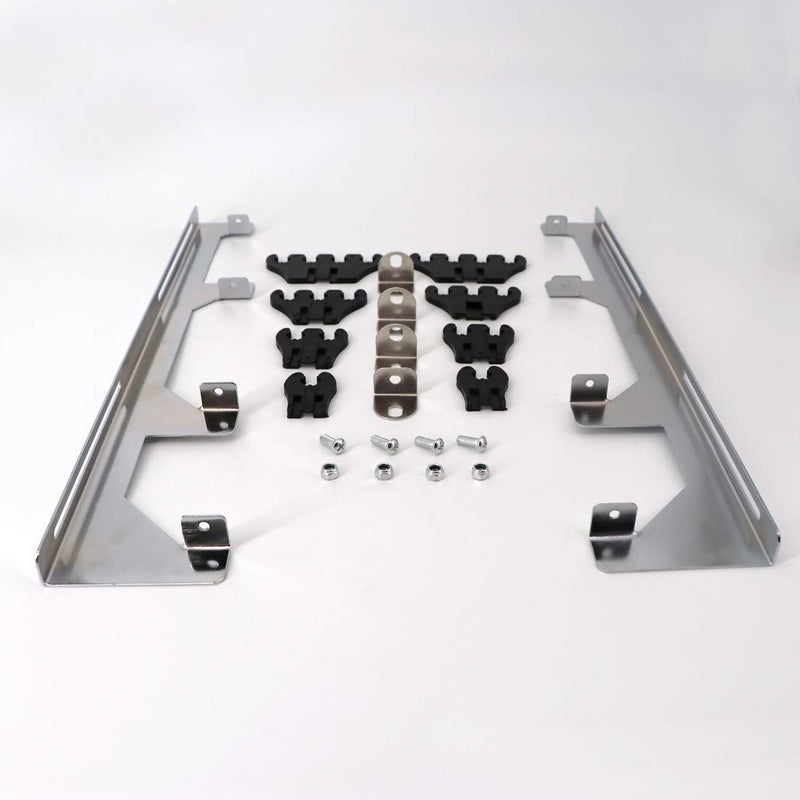 KIPA Chrome Linear Spark Plug Wire Separators Divider Loom Black Valve Cover Fits for Chevy Ford Mopar SBC 265 283 305 350 400 396 - Image 5